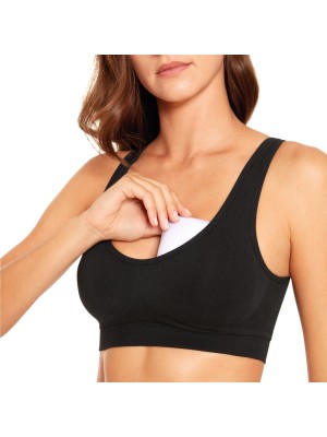 TOP PRETO BOJO REMOVÍVEL SEM COST ADULTO M UN. CIA DA MEIA