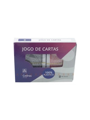 BARALHO DE PLASTICO C/2 5,7X8,7CM UN. RIO TIJUCAS