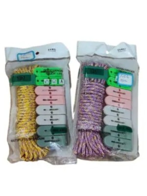 CORDA 10M C/10PCS PRENDEDOR UN. GM GOLD