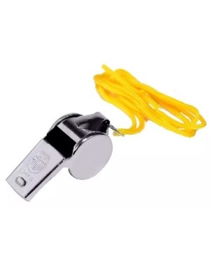 APITO JUIZ DE METAL 4CM COM CORDAO UN. MADO