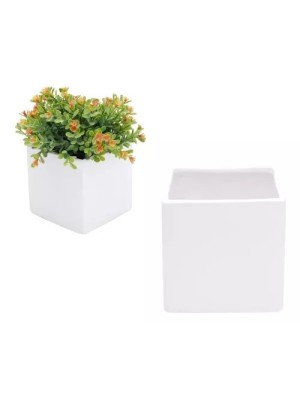 VASO DE CERAMICA 6,5X6,5CM UN. MADO CONS