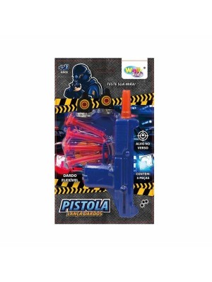 PISTOLA LANCA DARDOS 26X15X3CM UN. WELLMIX