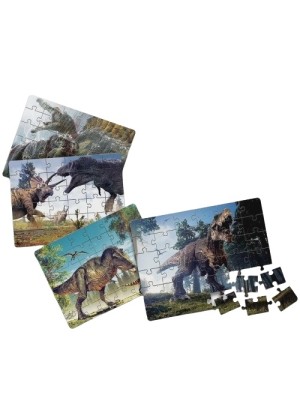 Jogo Quebra Cabeça Infantil Dinossauros 4 Em 1 Puzzle 400 Peças