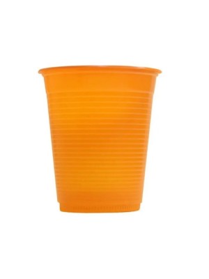 COPO PLASTICO 200ML C/50PCS LARANJA NEON UN. FORFEST