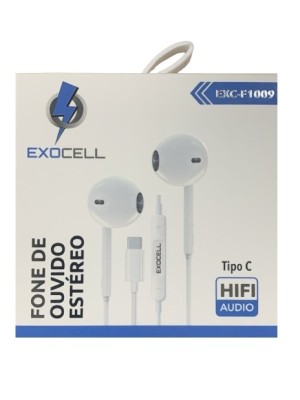 FONE DE OUVIDO ESTÉREO COM FIO TIPO C HIFI AUDIO UN. JMD IMPORTS