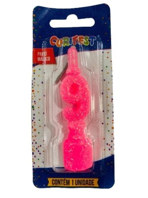 VELA STANDART ROSA BEBE N 9 - (3328) UN. CURIFEST