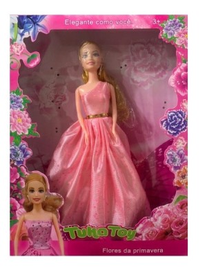 BONECA 28CM FLORES DE PRIMAVERA C/ACESSÓRIOS UN. TUKA TOY