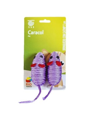 BRINQUEDO PARA GATO COM CATNIP 7CM C/2PCS UN. RIO TIJUCAS