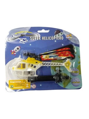 HELICOPTERO DE PLASTICO C/ MOTOR A CORDA UN. MOHNISH IMPORTS