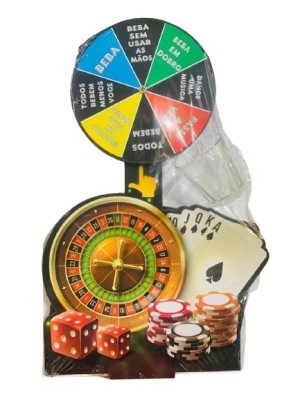 ROLETA DE SHOT MDF COM COPO UN. CONECTA BRASIL