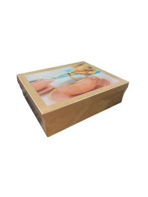 PORTA CHA GRANDE 26X21X7CM UN. CONECTA BRASIL