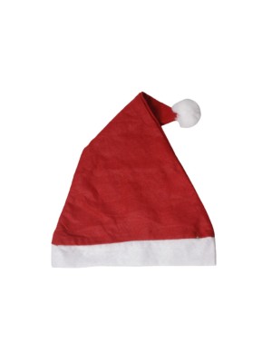 Gorro de Natal Tamanho Único Vermelho e Branco para Festas, Fantasias e Decorações Natalinas