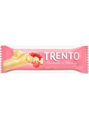 WAFER TRENTO CHEESECAKE DE MORANGO 32G UN. PECCIN