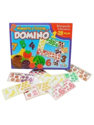 DOMINÓ DE FRUTAS C/28 PEÇAS
