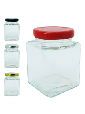 POTE DE VIDRO 100ML COM TAMPA DE METAL 8X5CM UN. RIO TIJUCAS