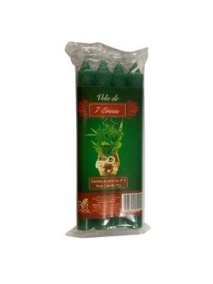 VELA PERFUMADA N 4 7 ERVAS 8PCS 18G UN. VELAS MAX