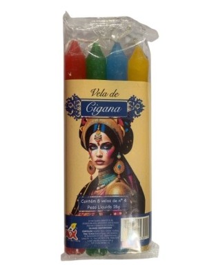 VELA PERFUMADA N 4 CIGANA 8PCS 18G UN. VELAS MAX