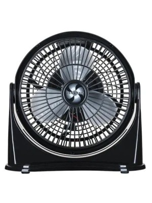 Circulador de Ar Eolos Preto/Prata 25cm 32W 220V – Compacto e Potente