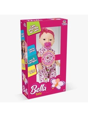 BONECA BELLA BABY 3 CANTIGAS 40CM HEFER BRINQUEDOS