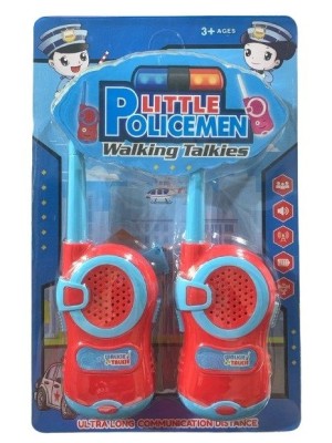 WALKING TALKIES AZUL LITTLE POLICEMAN 2PCS UN. HL IMPORTS