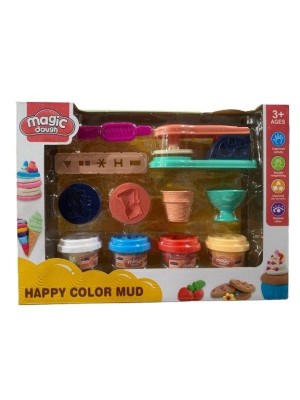 MASSINHA DE MODELAR COM MOLDES SOBREMESAS MAGIC DOUGH UN. HL IMPORTS
