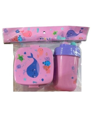 LANCHEIRA PLASTICA COM COPO PLASTICO TEMAS SORTIDOS UN. TOP IMPORTADORA