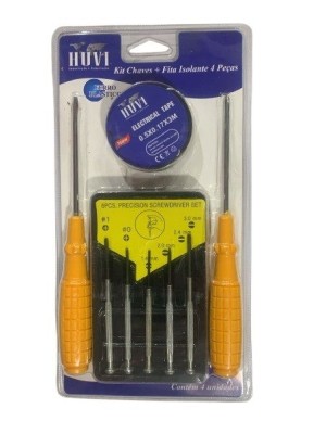 CHAVES FENDA2 PCS + CHAVE PHILIPS + FITA ISOLANTE UN.