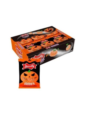 BALA DE GOMA MINI ABOBORA DISPLAY C/24PCTS 432G UN. DOCILE