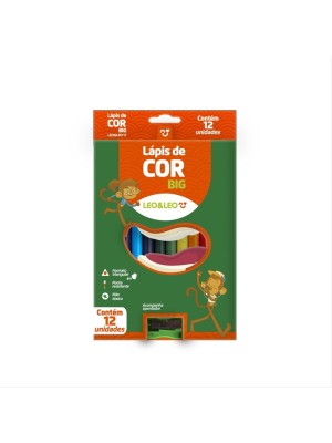 LAPIS DE COR BIG C/12 CORES MAIS APONTADOR UN.