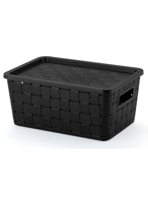 CESTO PRATICO RATTAN 7LTS PRETO UN.