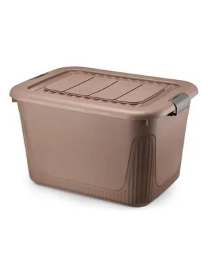 CONTAINER C/ RODAS 80L HAVANA 106X48X39CM UN.