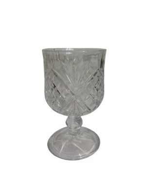 TACA DE VIDRO ROSE 285ML CONJ C/6PCS UN.