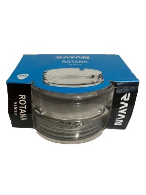 CINZEIRO DE VIDRO ROTANA ASHTRAY 10,5CM CONJ C/2PCS UN.