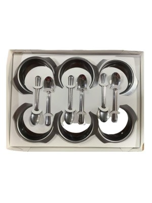 CONJ. SOBREMESA C/12 PCS INOX UN.