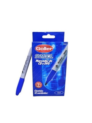 MARCADOR SYMBOL CX C/12PCS PERMANENTE AZUL UN.