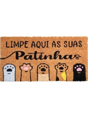 TAPETE LIMPE AQUI AS SUAS PATINHAS 30X60CM UN. INGA