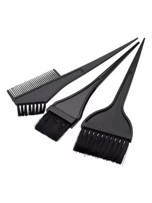 PINCEIS DE PLASTICO PARA APLICAR COSMETICOS KIT C/3PCS 22CM UN.