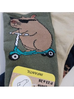 MEIA SOQUETE INFANTIL 3PARES 31-34 UN.