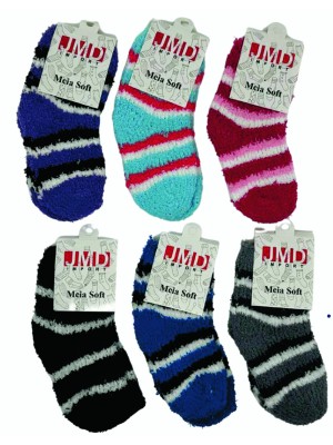 MEIA SOFT PELUCIA UNISSEX DE POLIESTER 3-7 UN.