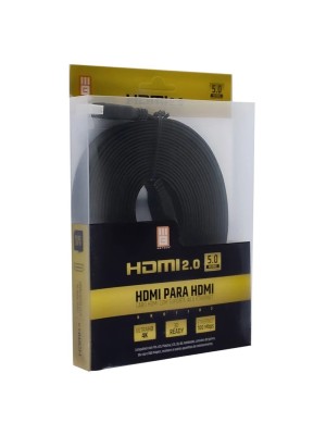 CABO HDMI X HDMI 4K ACHATADO COM 5M UN. 