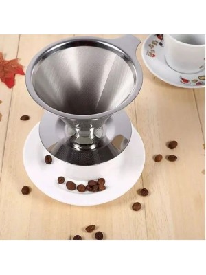 Filtro para Café Inox Reutilizável – Prático, durável e sustentável. Dispensa filtros de papel, preserva o sabor do café e é fácil de limpar