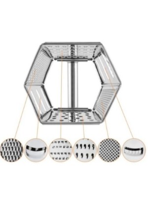 RALADOR 6 FACES 20CM INOX UN.