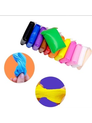 24 Massinhas de EVA Macia Leve Cores Ferramentas Massa Não-Tóxica Crianças Brinquedo Colorida