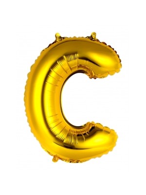 BALAO METALIZADO LETRA C 100CM RIO TIJUCAS