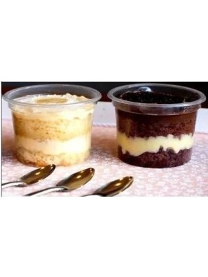 Pote Plástico 250ml Descartável Redondo c/tampa Galvanotek