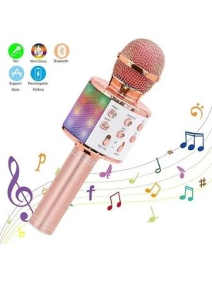 Microfone Karaokê Bluetooth Efeito Voz Modo Gravação