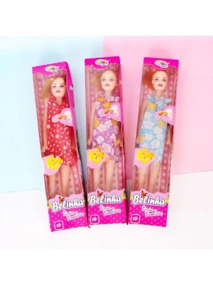 Brinquedo Boneca 27cm de Plástico Glam Girls