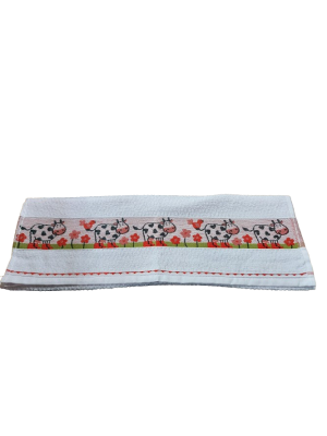 Pano de Copa Jacquard Vaquinha 70x50cm Felpudo