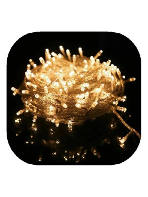 Pisca Arroz Branco Quente com Controle 8 Funções para Decoração e Enfeite de Arvore de Natal