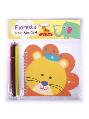 Livro De Atividades Floresta Pop Cores Divertidas Com Lapis de Cores